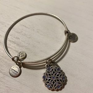 Alex and Ani Snowflake bangle Swarovski crystal